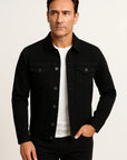 Mens Casual Jacket Cotton Blend Smart-Casual Comfortable Fit 2