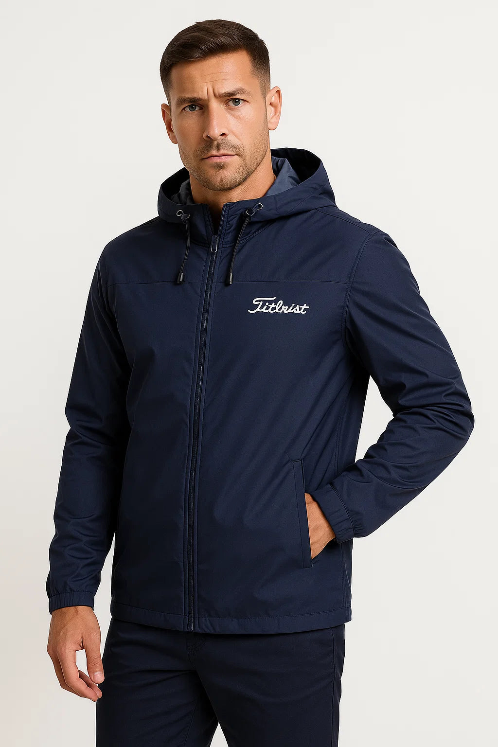 Mens Waterproof Jacket Lightweight Breathable with Adjustable Hood 3