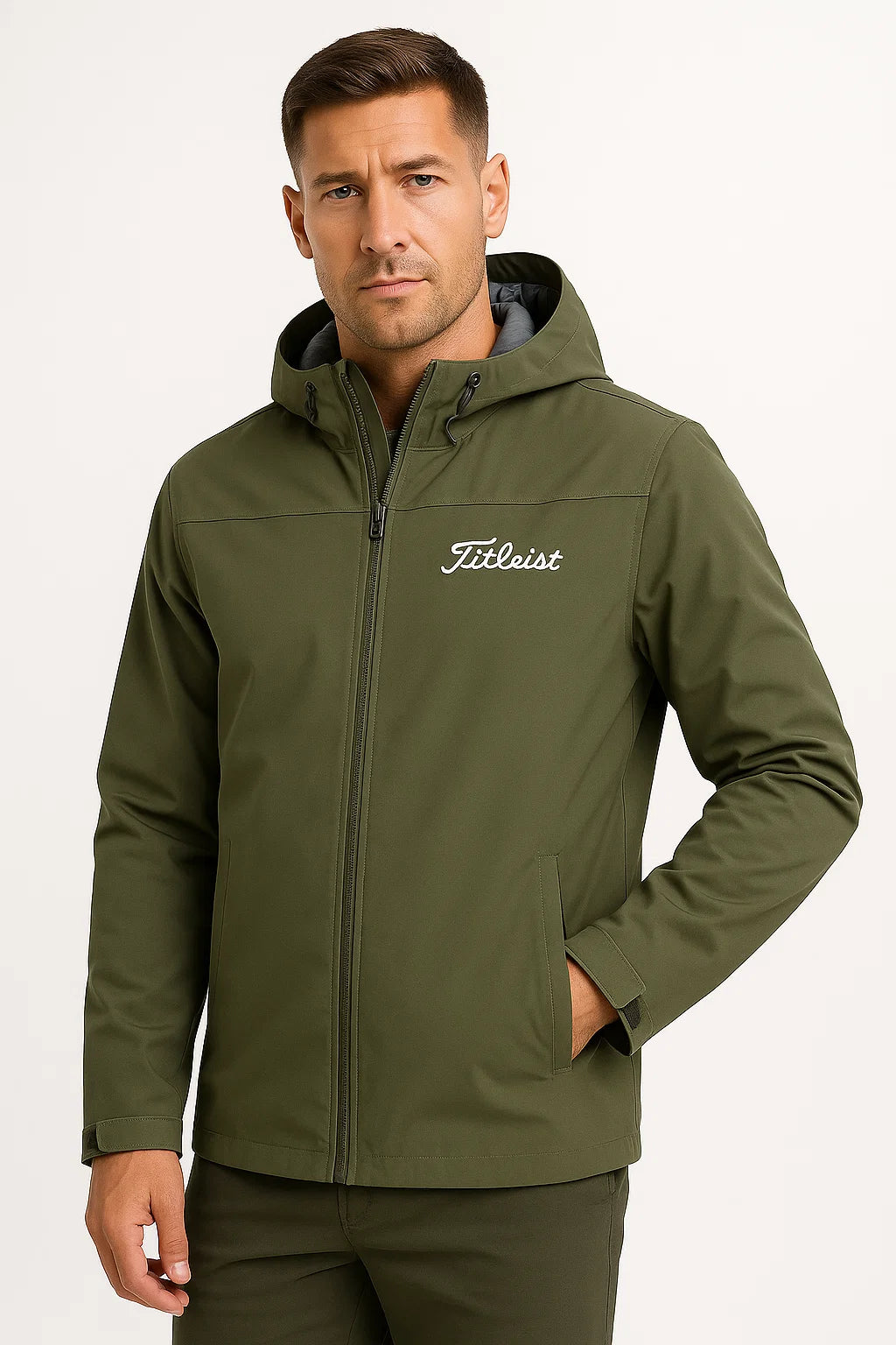 Mens Waterproof Jacket Lightweight Breathable with Adjustable Hood 4