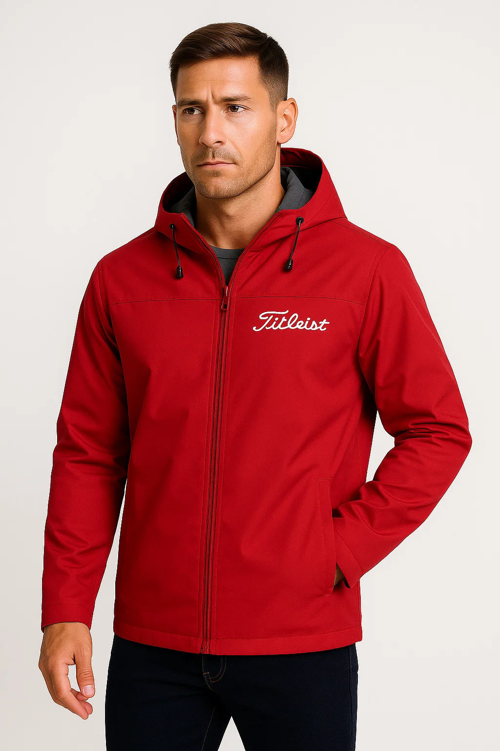 Mens Waterproof Jacket Lightweight Breathable with Adjustable Hood 6