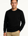 Mens Sweater Thick Velvet Round Neck Casual Winter 3