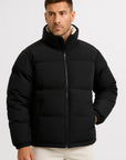 Mens Puffer Jacket Polyester Insulated Casual Winter Wear 4