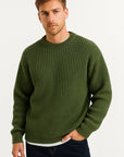 Mens Sweater Acrylic Oversized Pullover Ribbed Design 4