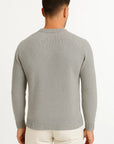 Mens Sweater Grey Wool Quilet Insulation Stylish Design Premium Warmth 2