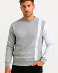 Mens Color Block Sweatshirt Polyester Long Sleeve Regular Fit 1