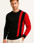 Mens Color Block Sweatshirt Polyester Long Sleeve Regular Fit 4