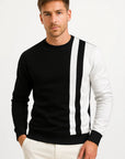 Mens Color Block Sweatshirt Polyester Long Sleeve Regular Fit 5