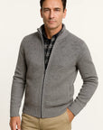 Mens Casual Vest Premium Fleece High Collar Zip Winter Wear 2