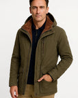 Mens Waterproof Puffer Jacket with Removable Hood 1