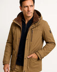 Mens Waterproof Puffer Jacket with Removable Hood 3