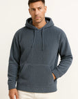 Mens Hoodie Corduroy Casual Comfortable Relaxed Fit 4