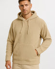 Mens Hoodie Corduroy Casual Comfortable Relaxed Fit 6
