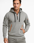Mens Hoodie Cotton Modern Fit Utility Pockets Casual Versatile 2
