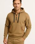 Mens Hoodie Cotton Modern Fit Utility Pockets Casual Versatile 3