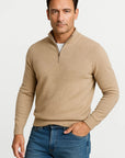 Mens Half Zip Sweater Soft Knit Casual Comfort Design 2