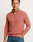 Mens Half Zip Sweater Soft Knit Casual Comfort Design 4