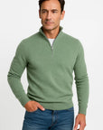 Mens Half Zip Sweater Soft Knit Casual Comfort Design 5