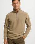 Mens Quarter Zip Sweatshirt Polar Fleece Long Sleeve Comfortable for Layering 1