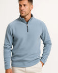 Mens Quarter Zip Sweatshirt Polar Fleece Long Sleeve Comfortable for Layering 2