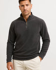 Mens Quarter Zip Sweatshirt Polar Fleece Long Sleeve Comfortable for Layering 3