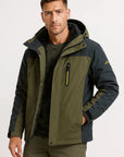 Mens Winter Jacket Waterproof Polyester Insulated Fleece Lined Windproof 1