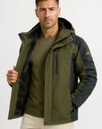 Mens Winter Jacket Waterproof Polyester Insulated Fleece Lined Windproof 2
