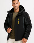 Mens Winter Jacket Waterproof Polyester Insulated Fleece Lined Windproof 5
