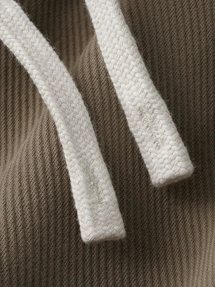 Men's Joggers Cotton Loose Fit Brown Casual Pants