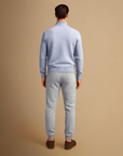 Men's Knitwear Set Merino Wool Full-Zip Cardigan and Jogger Pants