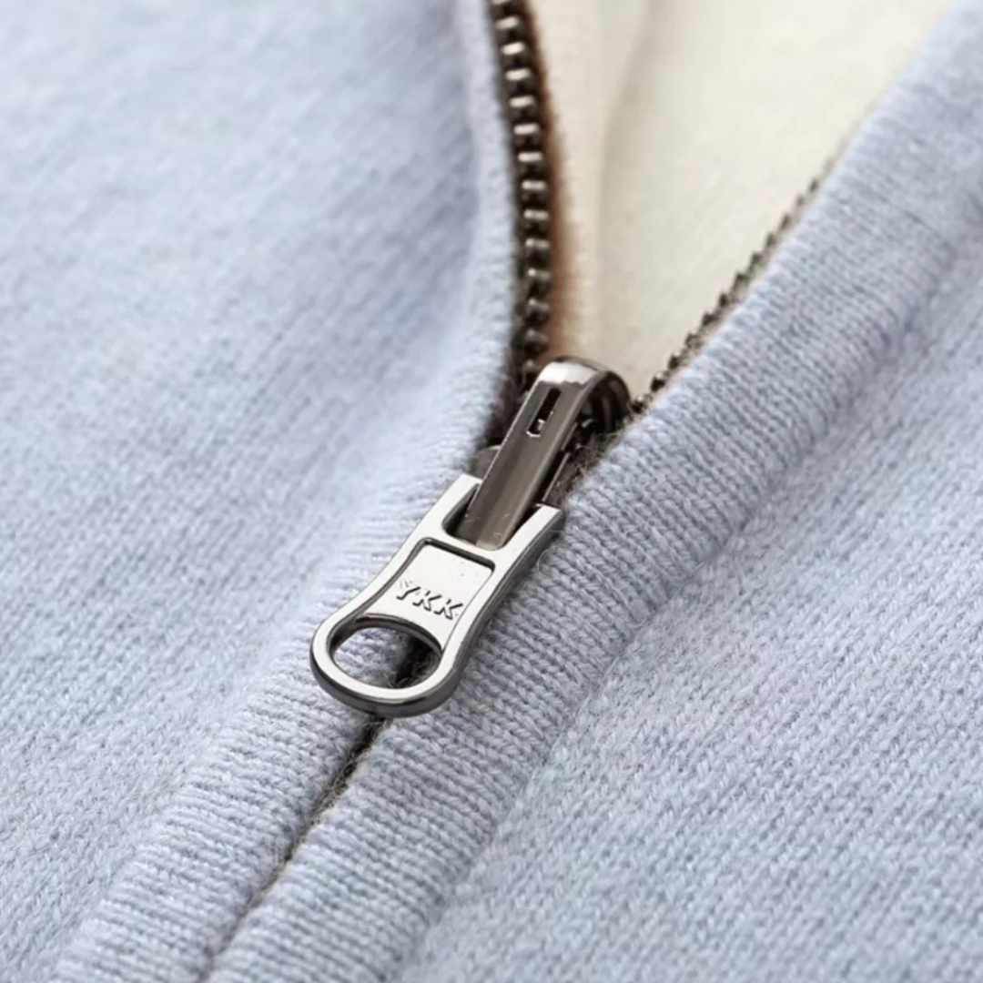 Men's Knitwear Set Merino Wool Full-Zip Cardigan and Jogger Pants