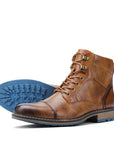 Men's Leather Boots Retro Style Comfortable Fit