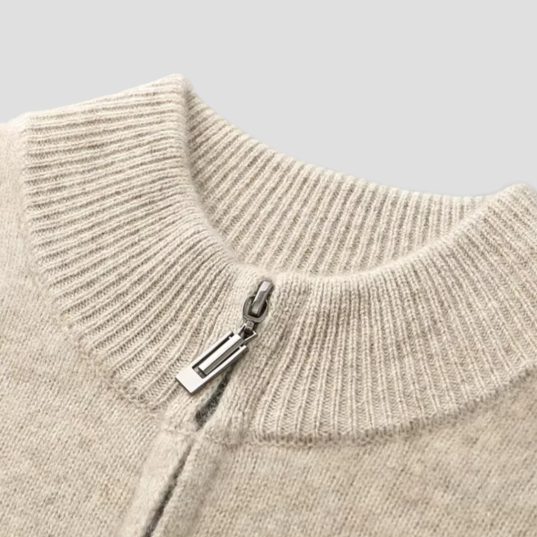 Men's Loungewear Set Merino Wool Zip Cardigan Slim Jogger