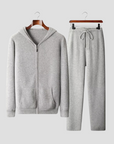 Men's Loungewear Set Merino Wool Zip Hoodie and Joggers