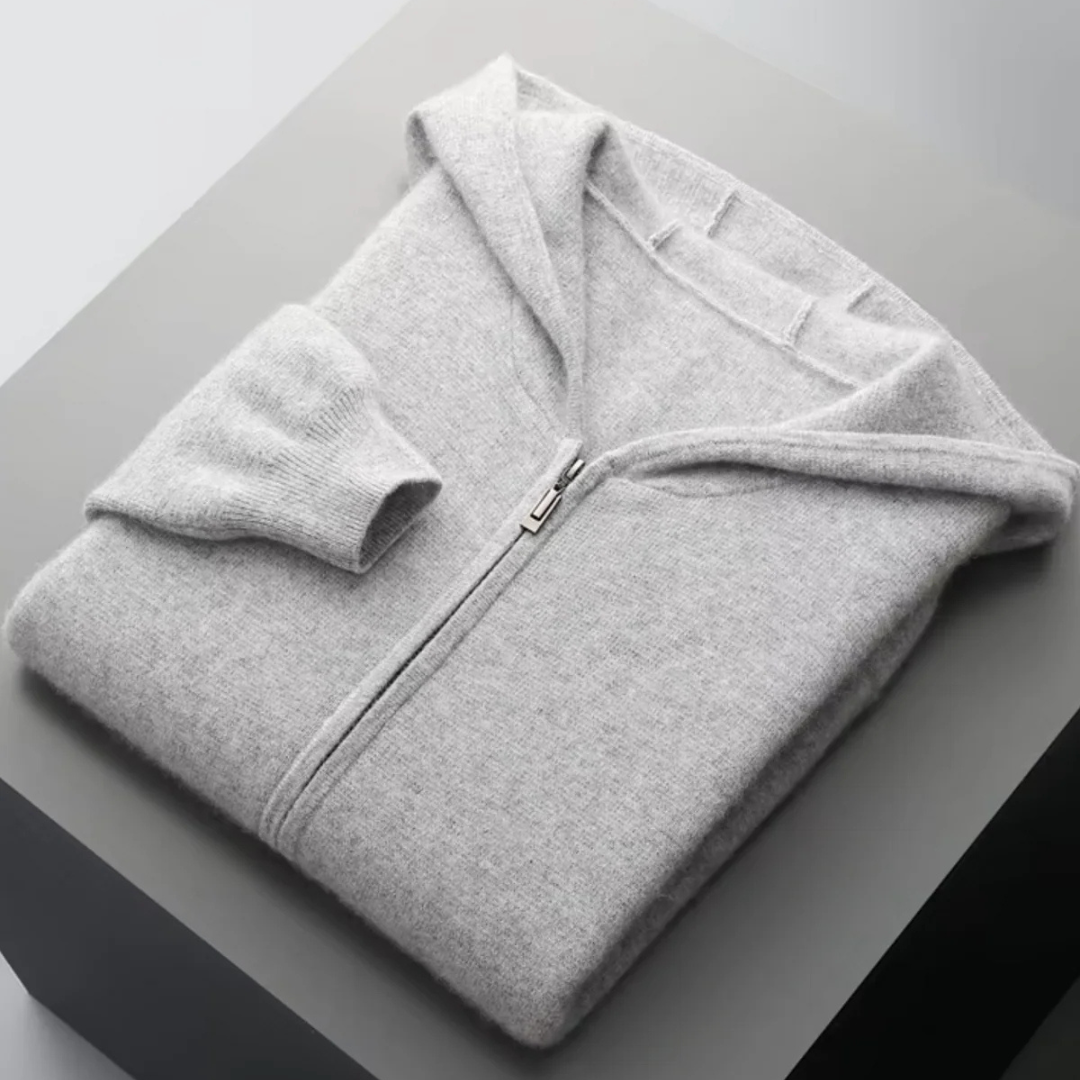 Men's Loungewear Set Merino Wool Zip Hoodie and Joggers