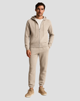Men's Loungewear Set Wool Zipped Hoodie Jogger Pants 2