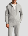 Men's Loungewear Set Wool Zipped Hoodie Jogger Pants 4