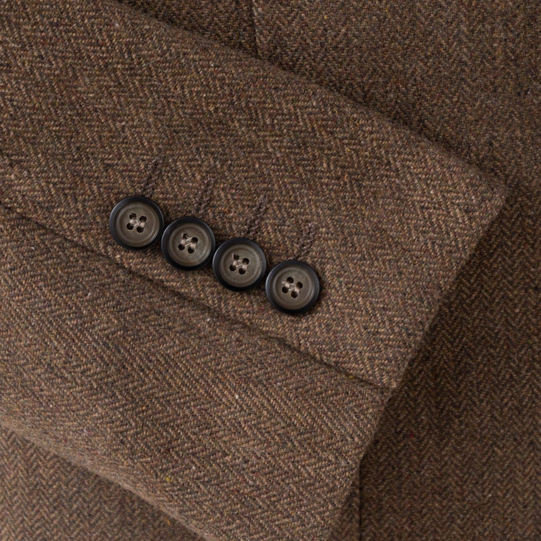 Men's Slim Suit Blended Fabric Three-Piece with Coordinated Vest 8