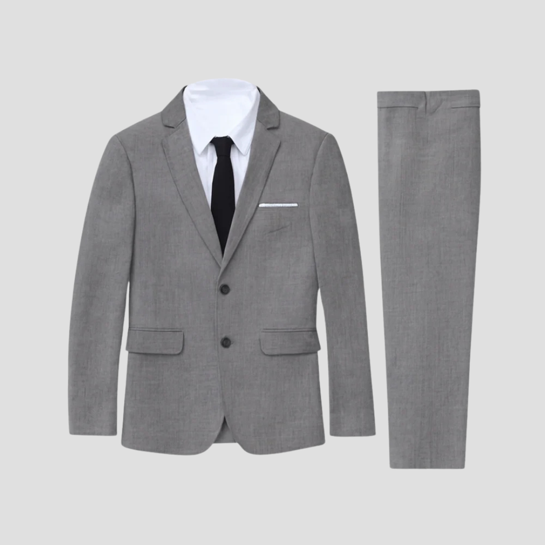 Men's Suit Two Piece Slim Fit Lightweight Fabric for Weddings and Formal Events