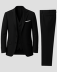 Men's Three-Piece Suit Tailored Slim Fit Blend for Weddings and Groomsmen