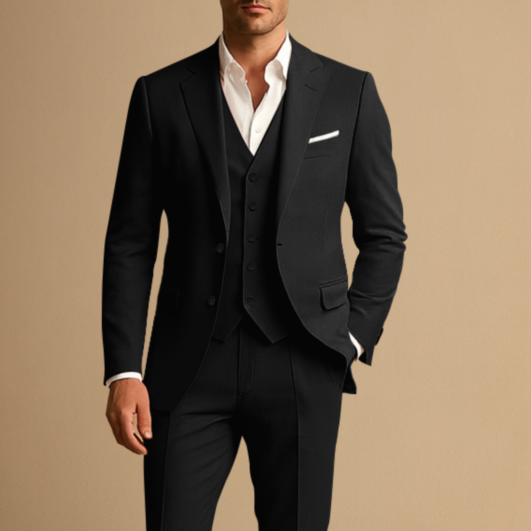 Men's Three Piece Suit Slim Fit Premium Fabric Wedding Suit