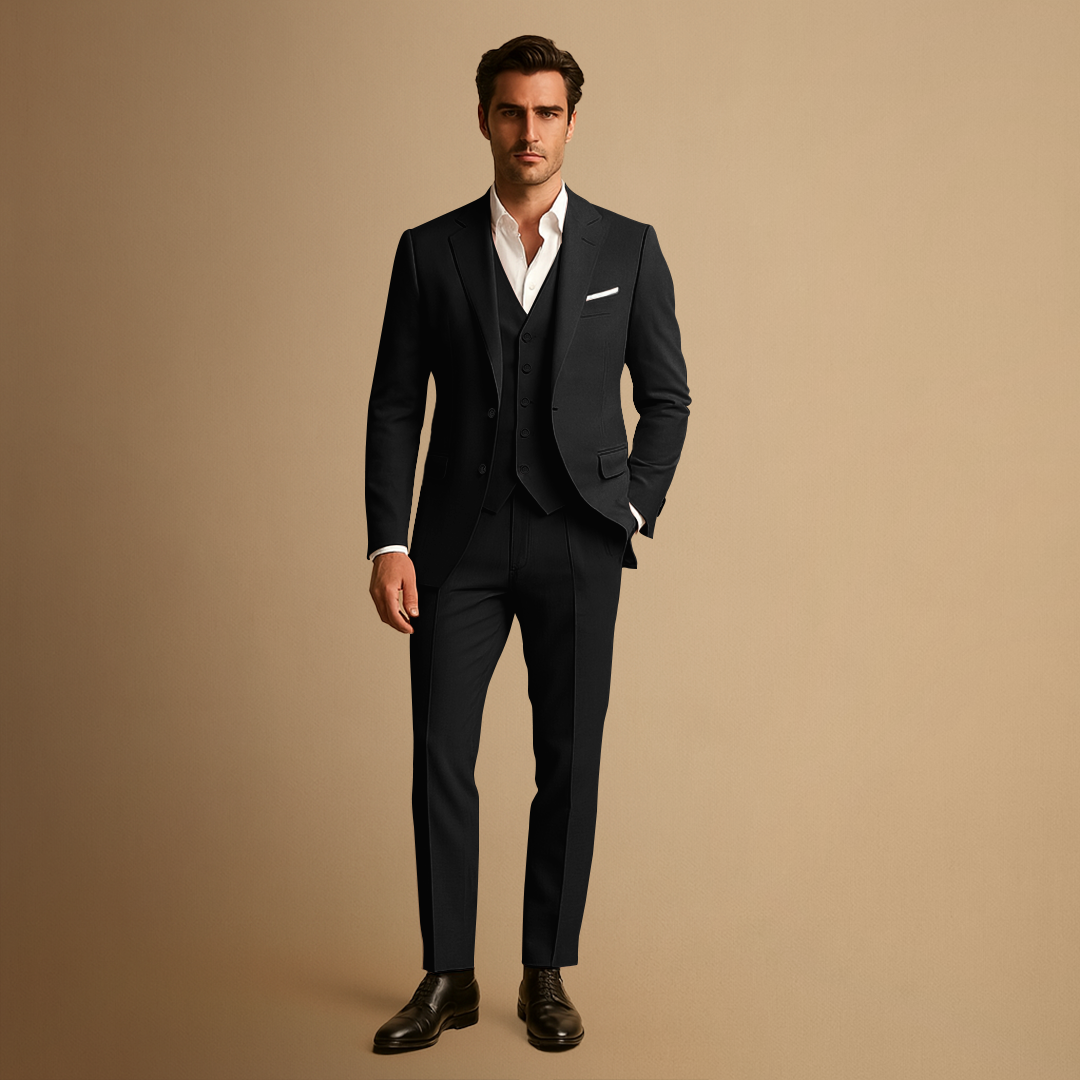 Men's Three Piece Suit Slim Fit Premium Fabric Wedding Suit