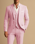 Men's Three Piece Suit Slim Fit Premium Fabric Wedding Suit