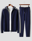 Men's Tracksuit Merino Wool Zip-Up Hoodie and Joggers Set