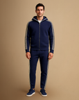 Men's Tracksuit Merino Wool Zip-Up Hoodie and Joggers Set