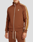 Men's Tracksuit Set Breathable Fabric Striped Design 4