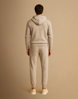 Men's Tracksuit Set Knit Zip-Up Hoodie and Jogger Pants