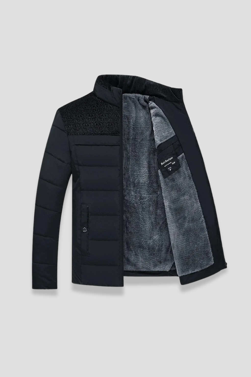 Men's Puffer Jacket Thickened Plush Winter Coat