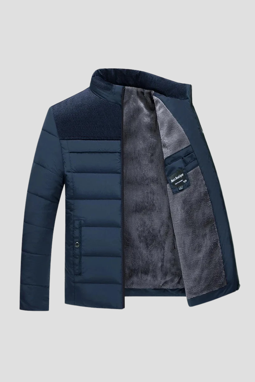 Men's Puffer Jacket Thickened Plush Winter Coat