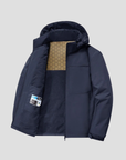 Men's Fleece Jacket Waterproof Windproof Detachable Hood