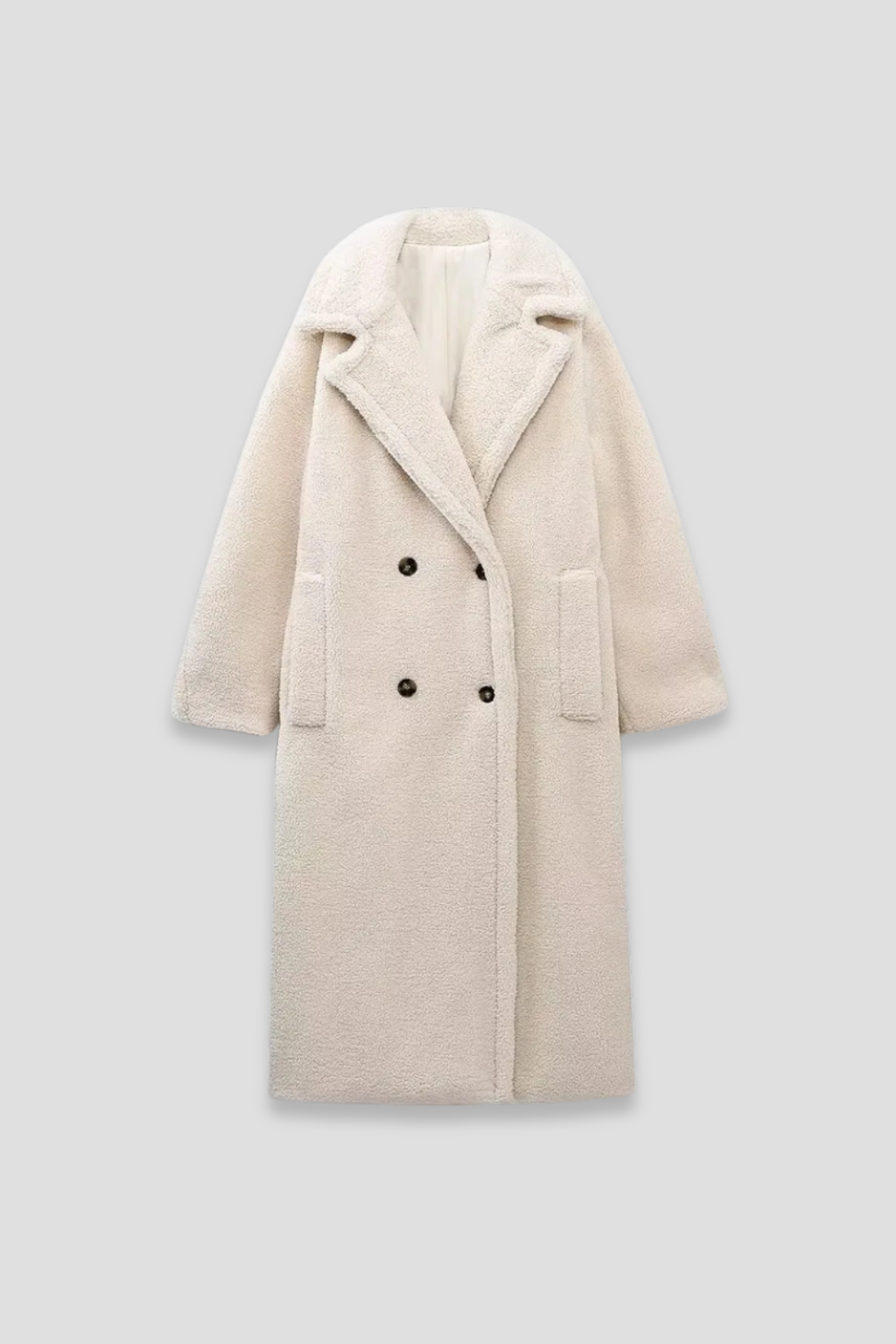 Women's Wool Coat Teddy Mid-Length Camel for Winter